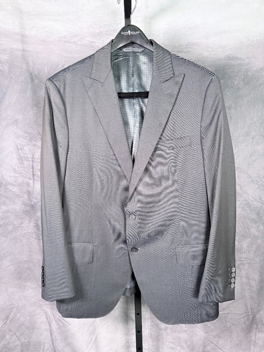 Randy Willard Custom Dark Gray Suit 46R / 36W Tailored Luxury Suit
